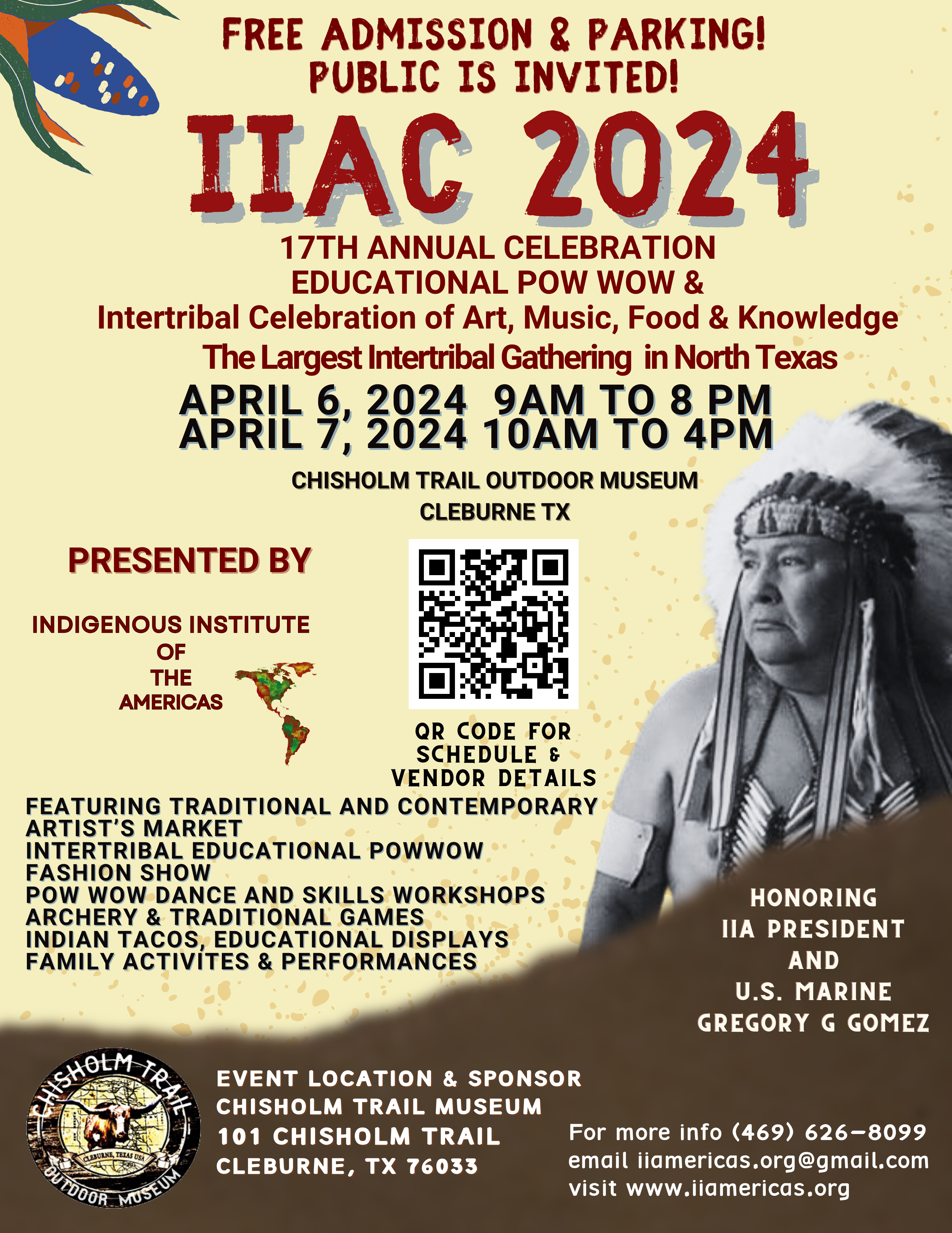 Event flyer for IIAC 2024